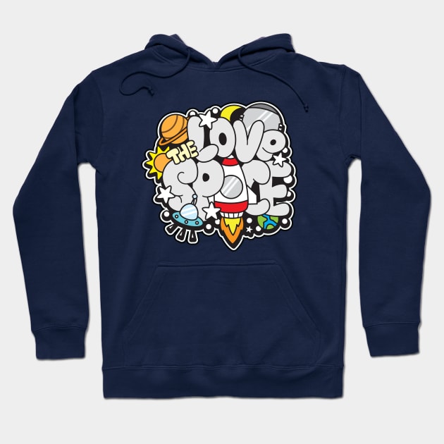 Love the space doodle Hoodie by Mako Design 